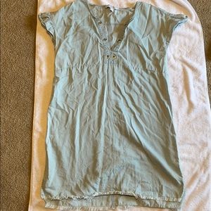 Denim knee high dress